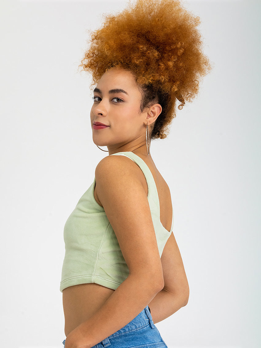 CROP TOP CHENILLA