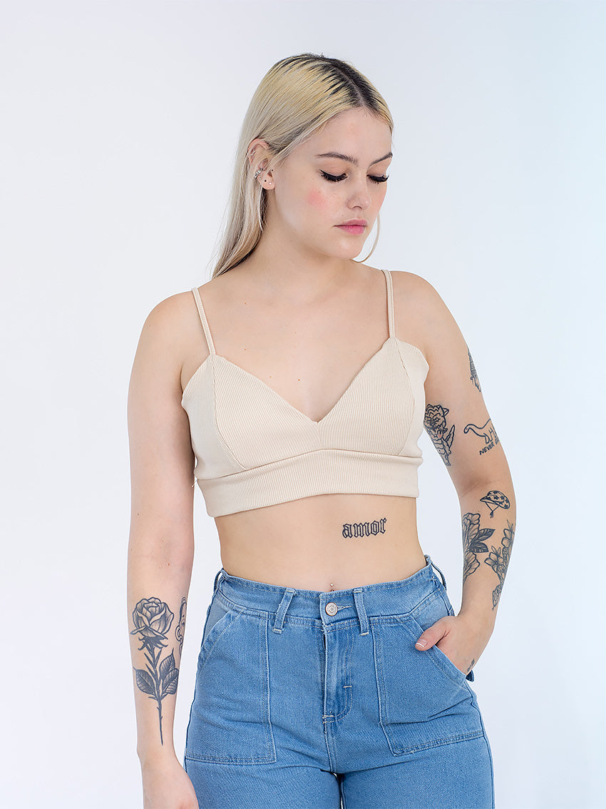 CROP TOP TALIA GRIS