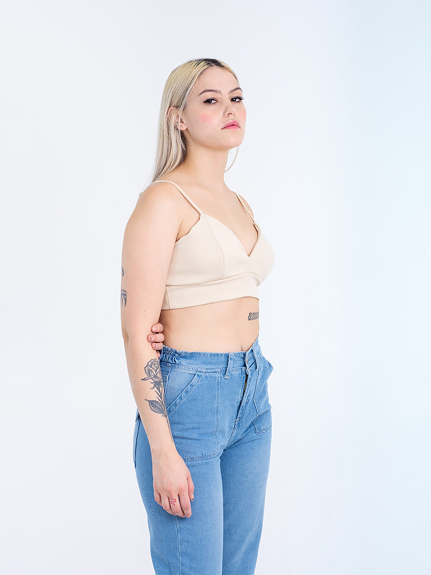 CROP TOP TALIA GRIS