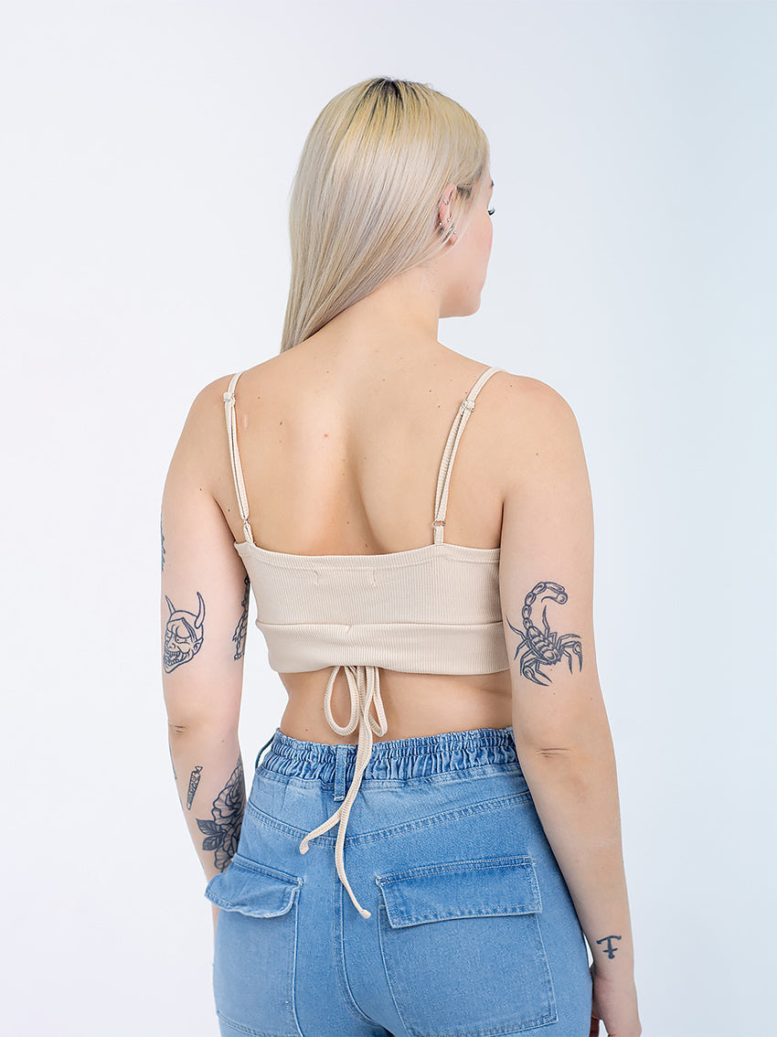 CROP TOP TALIA GRIS