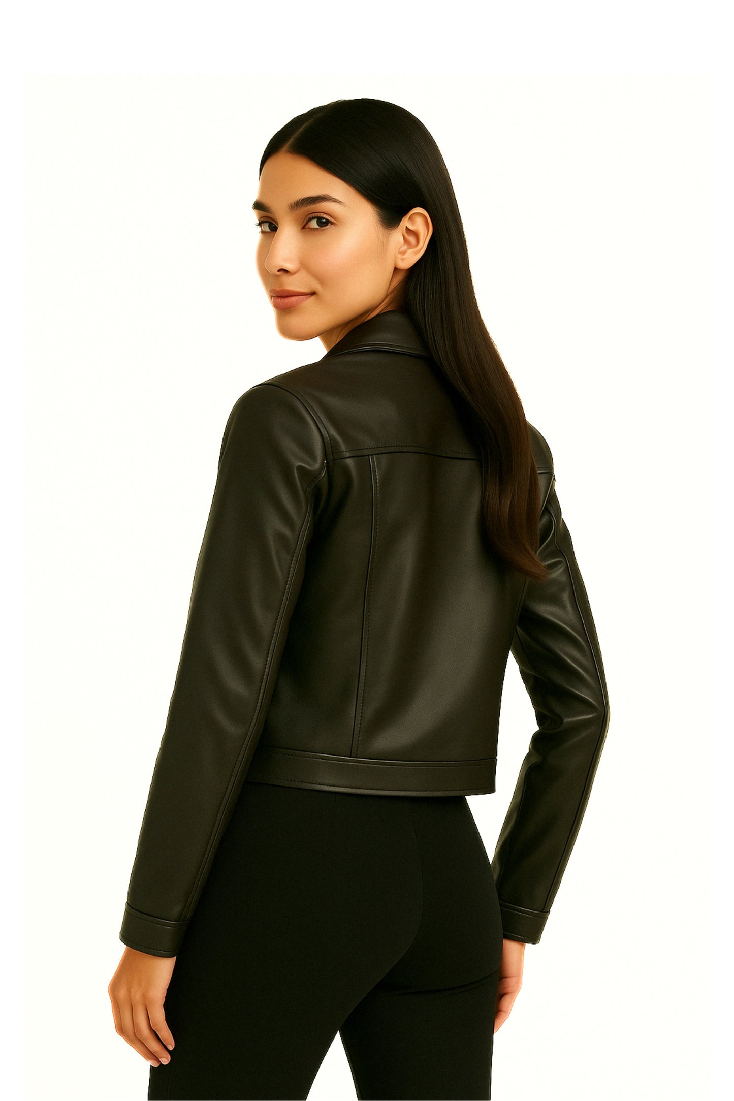 24 CHAQUETA CORTA EFECTO PIEL IRIEL