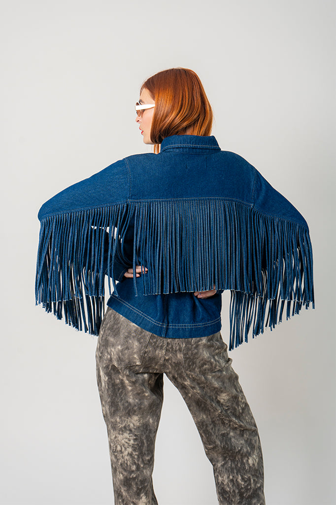 CHAQUETA FLECOS DENIM G-M 7959