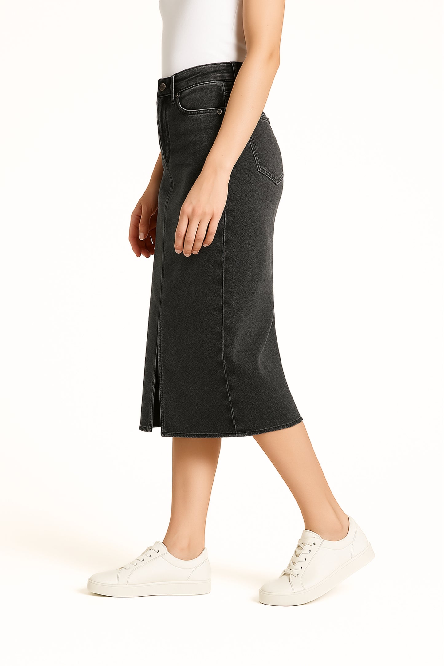 FALDA MIDI DENIM BARTON