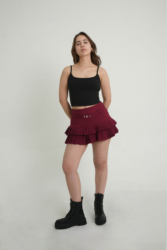 FALDA TABLAS CINTURON 7392