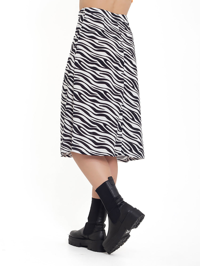 FALDA ANIMAL PRINT DUA NEGRO