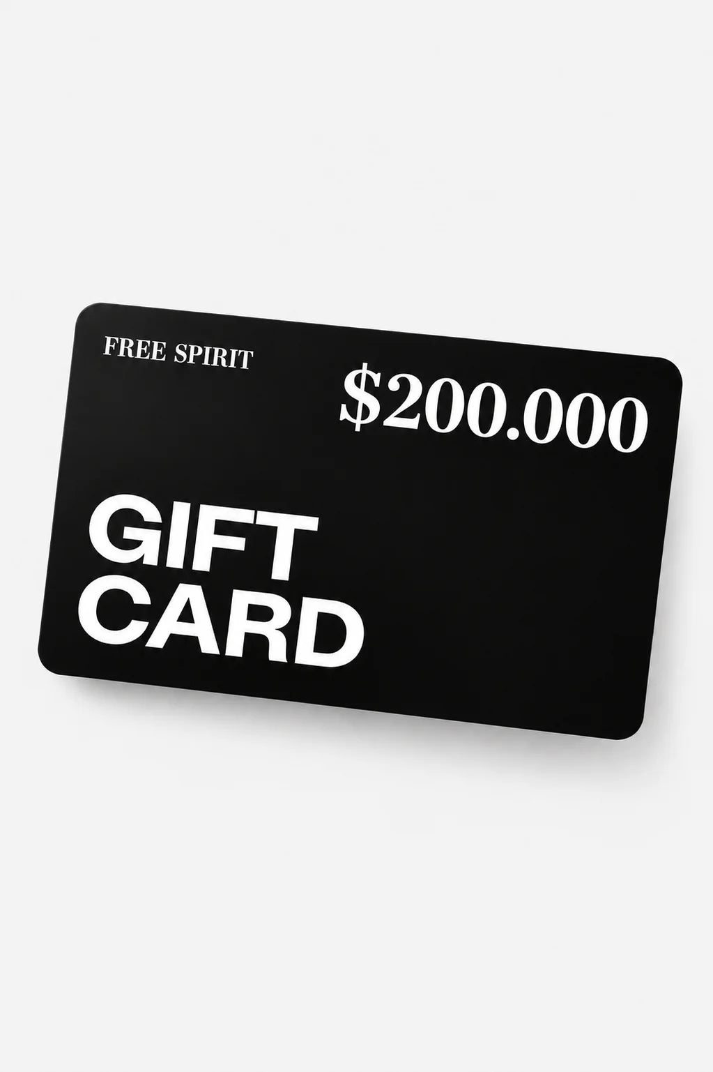 Gift Card Free Spirit