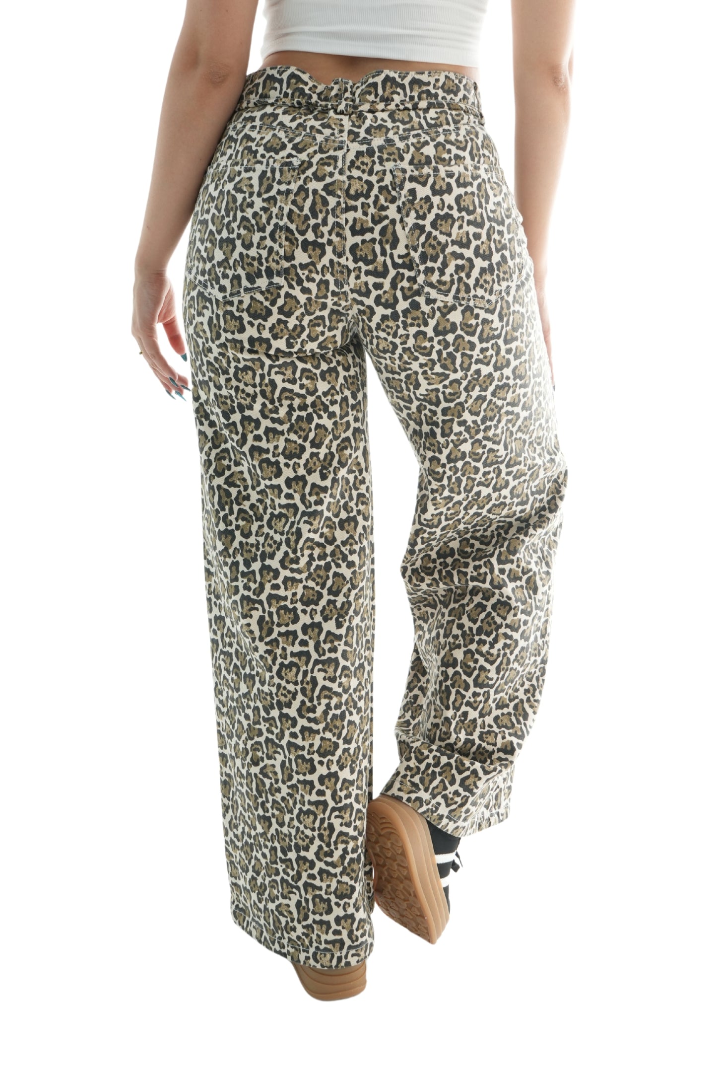 JEANS WIDE LEG CINTURON MAAT