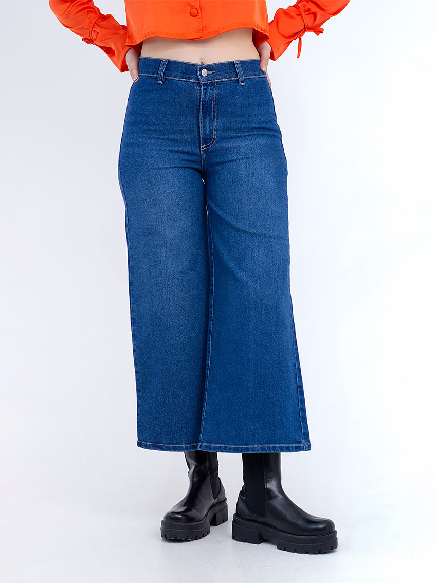 JEAN CULOTTE SIROS AZUL OSCURO