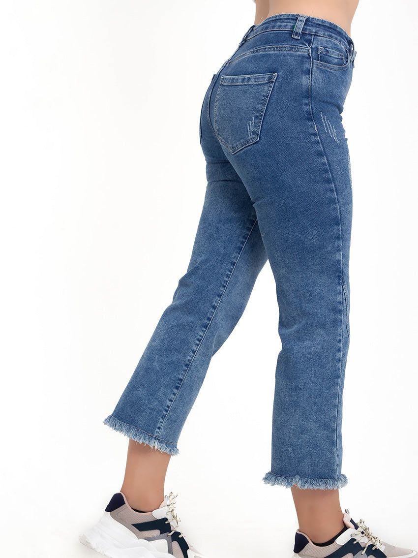 JEAN CROP MOBY AZUL
