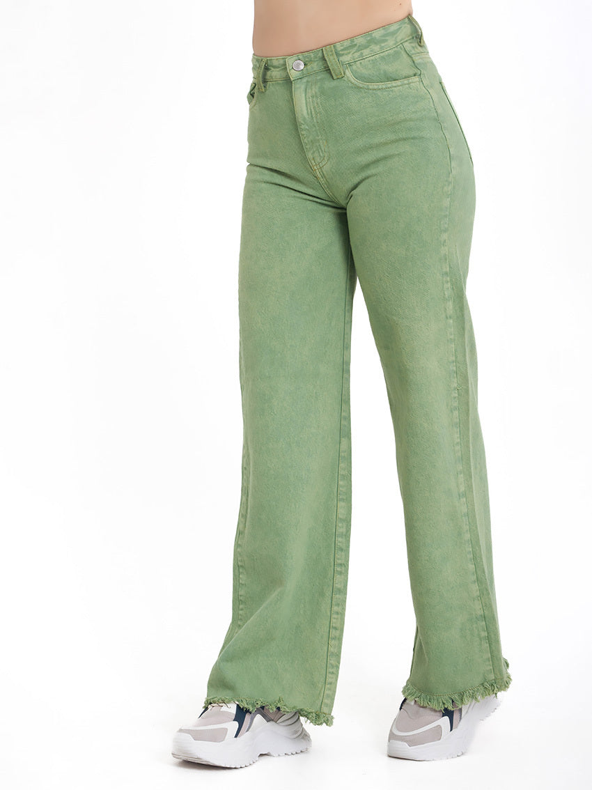 JEAN WIDE LEG SERENITY VERDE