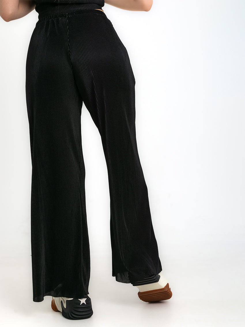 PANTALON PLIZADO ADELE NEGRO