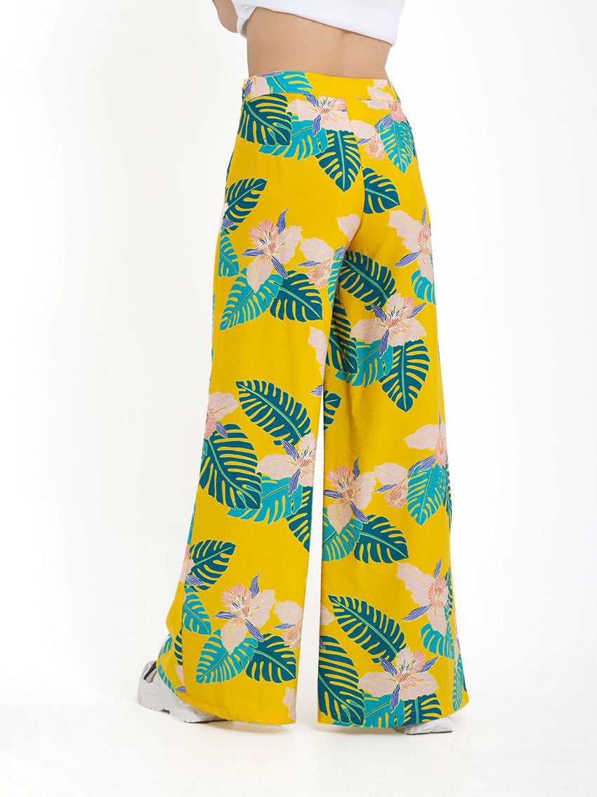 PANTALON PALAZZO FITO AMARILLO