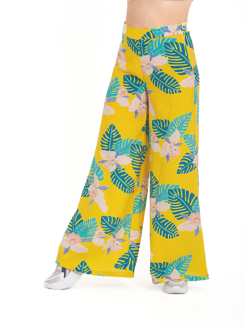 PANTALON PALAZZO FITO AMARILLO