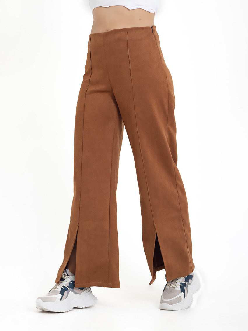 PANTALON WIDE LEG BIELA TERRACOTA
