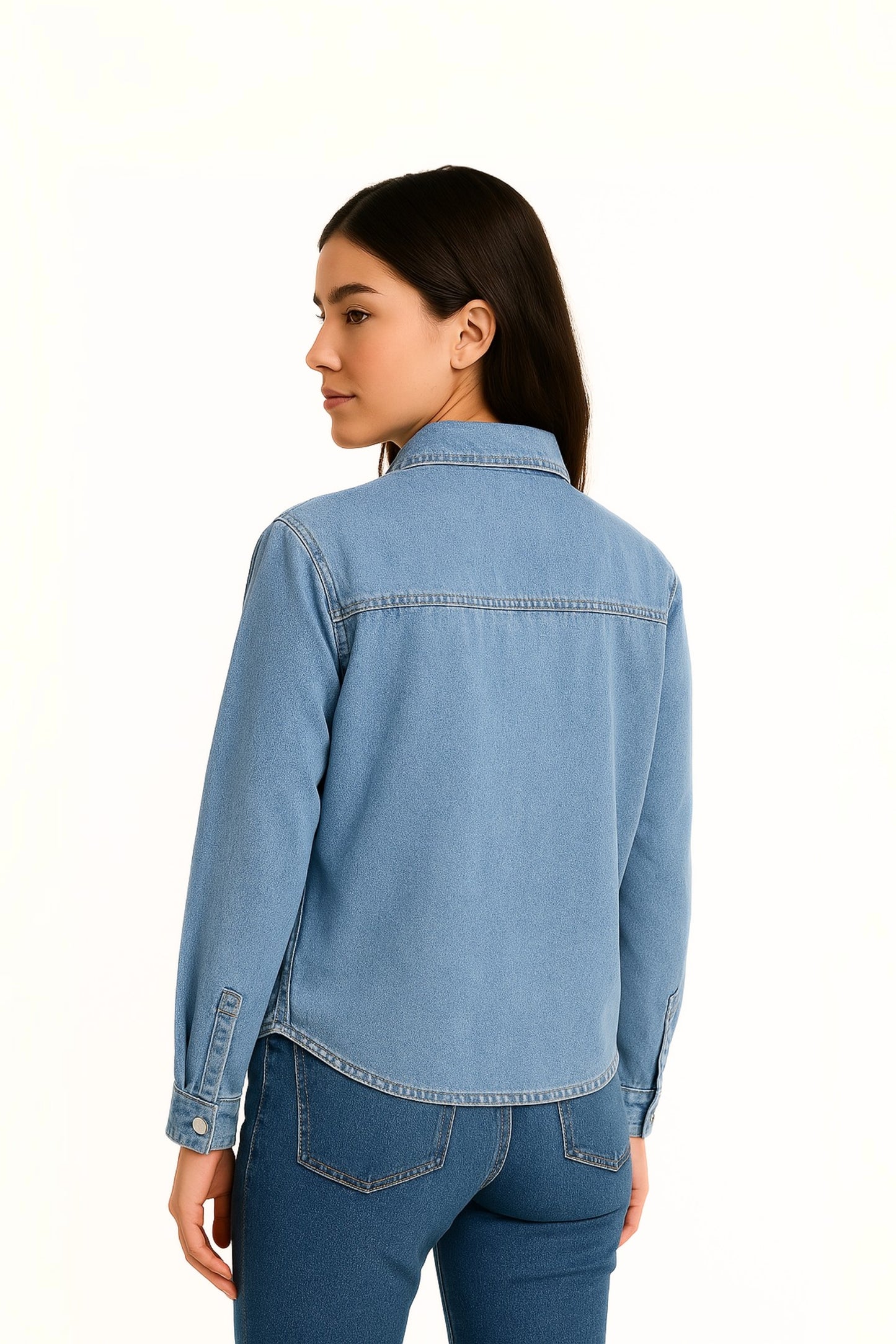 SOBRECAMISA DENIM CROPPED WESLEY