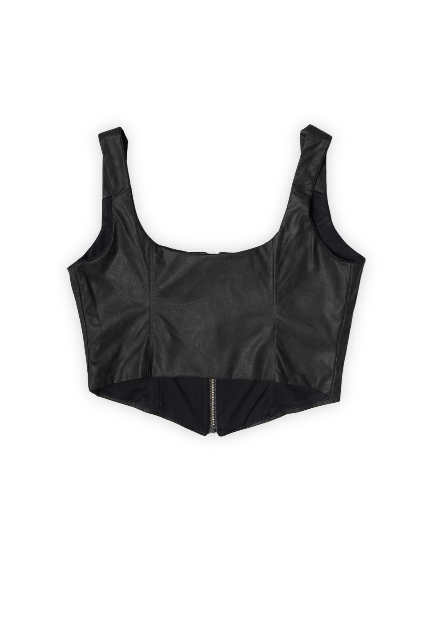 TOP CREMALLERA EFECTO PIEL VILA