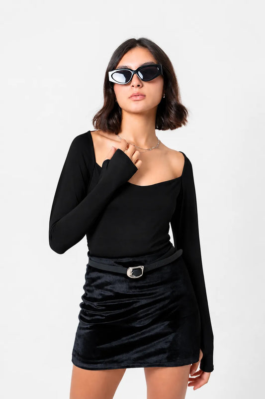 TOP MANGA LARGA SLIM FIT B-M 9460