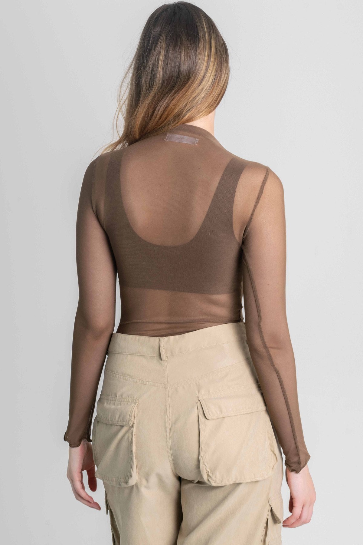 TOP MESH MANGA LARGA ANDIE