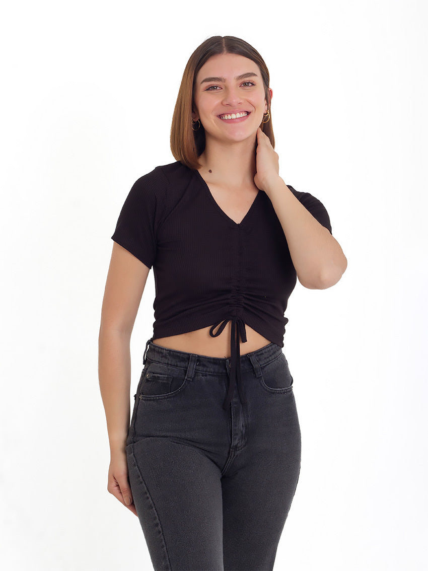 TOP RIB FATIMA TWO NEGRO