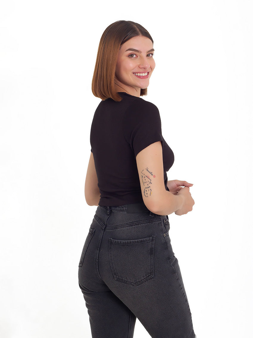 TOP RIB FATIMA TWO NEGRO