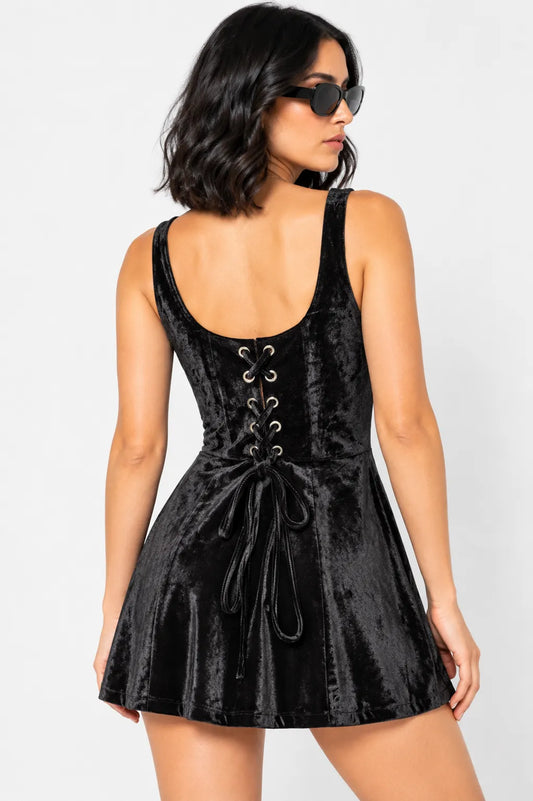 VESTIDO CORTO VELVET E-M 9947