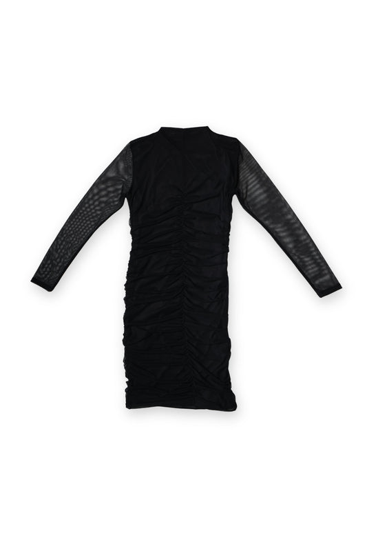 VESTIDO DRAPEADO CORTO MESH LAILA