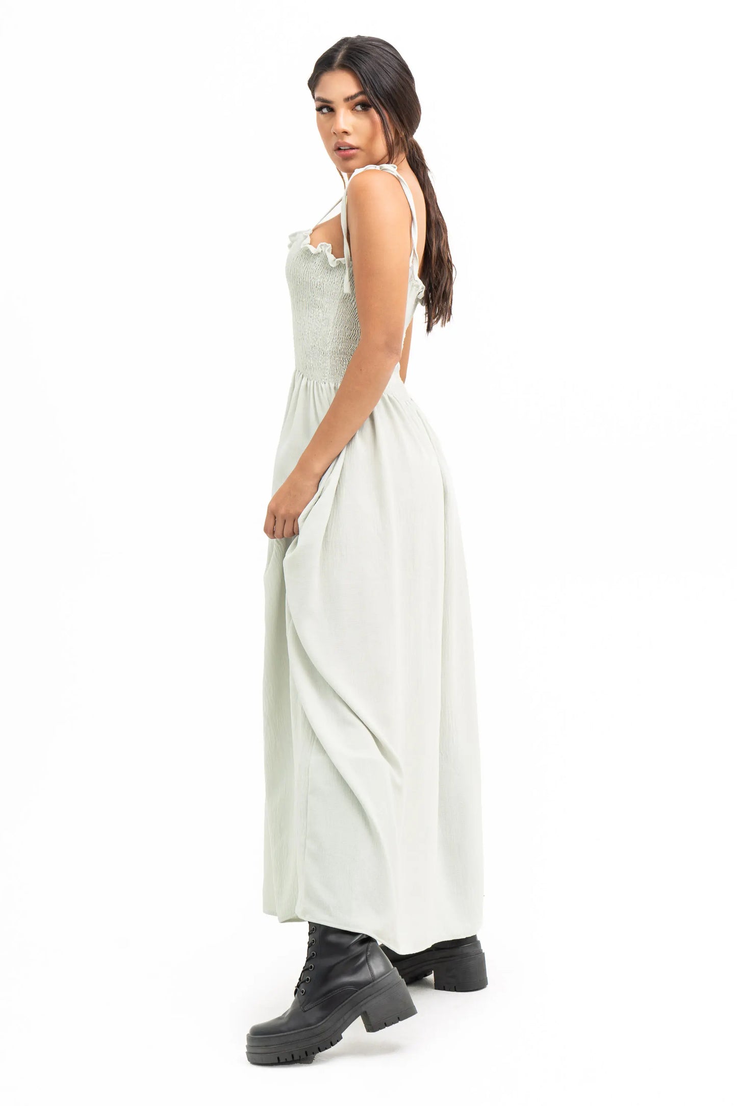 VESTIDO FLUIDO LARGO FEROE