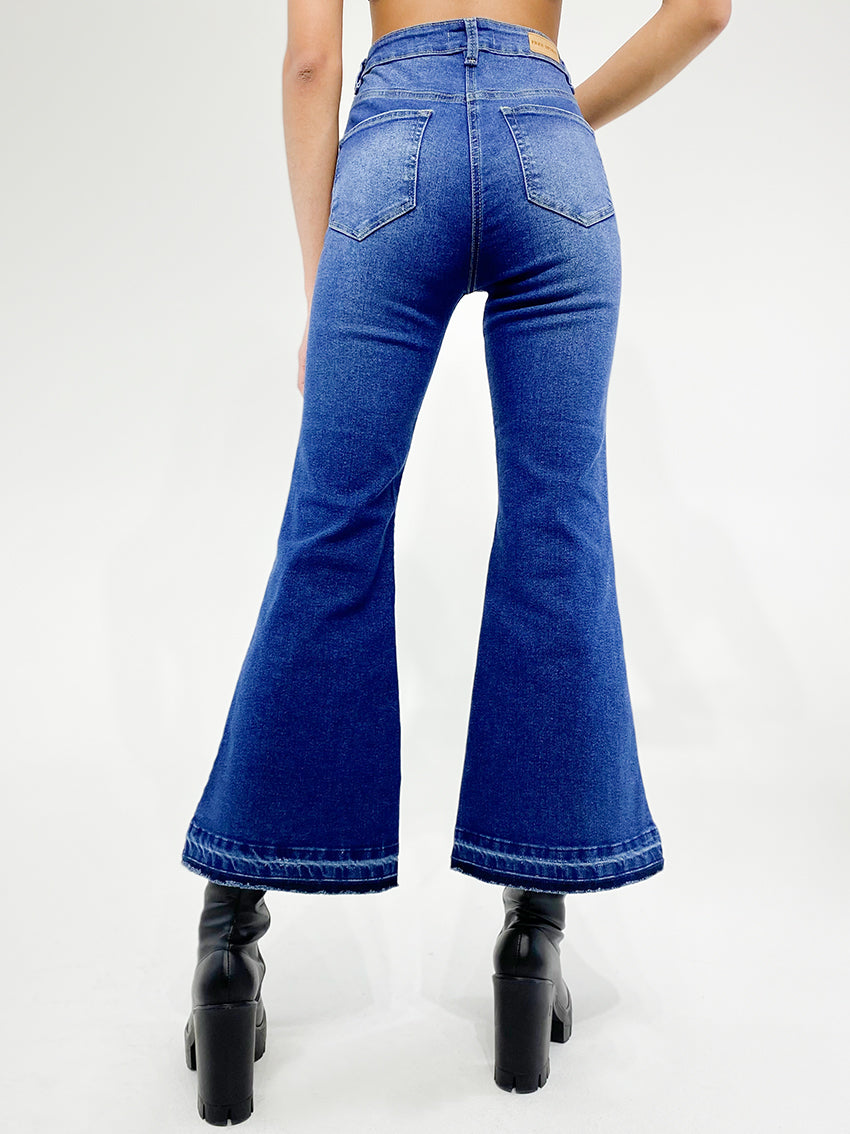 Jean cropped flare renata