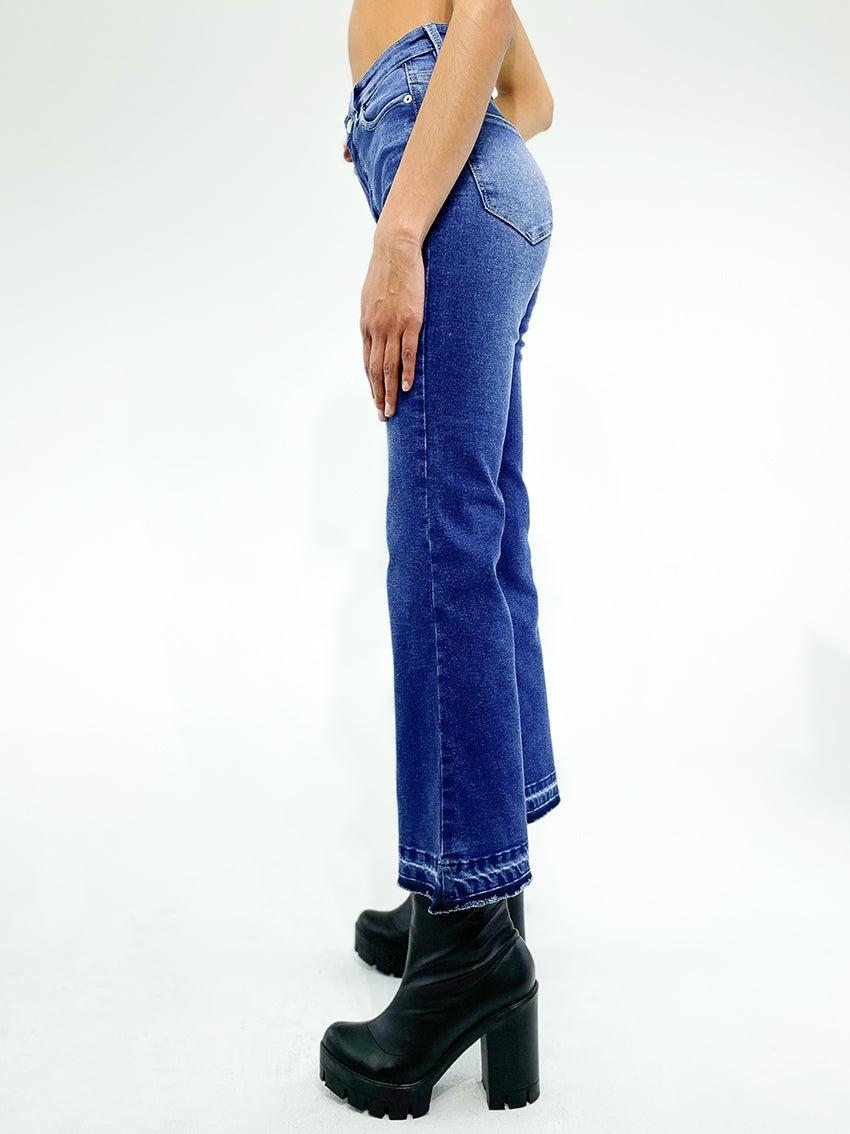 Jean cropped flare renata
