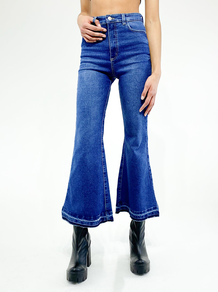 Jean cropped flare renata