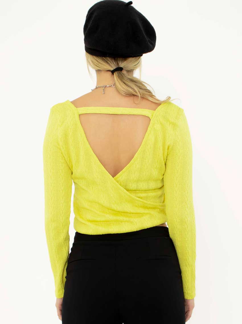 Blusa con Escote Cruzado Lydia.