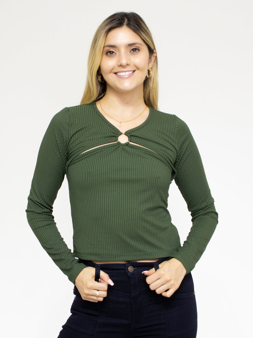 Blusa Cruzada con Argolla Nita