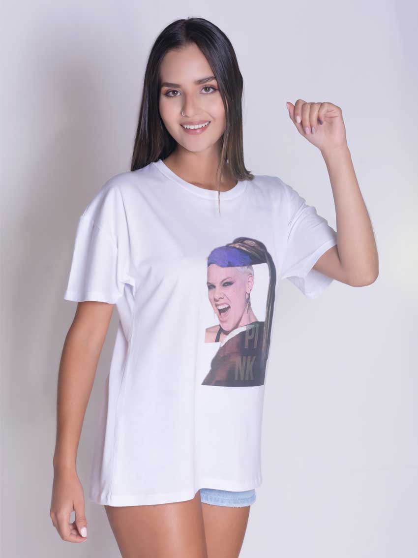 Camiseta Oversize Pink.
