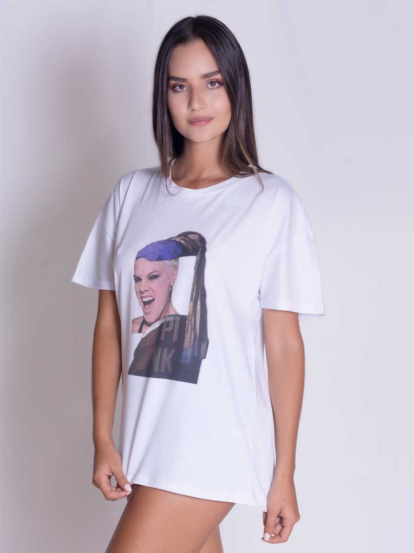 Camiseta Oversize Pink.