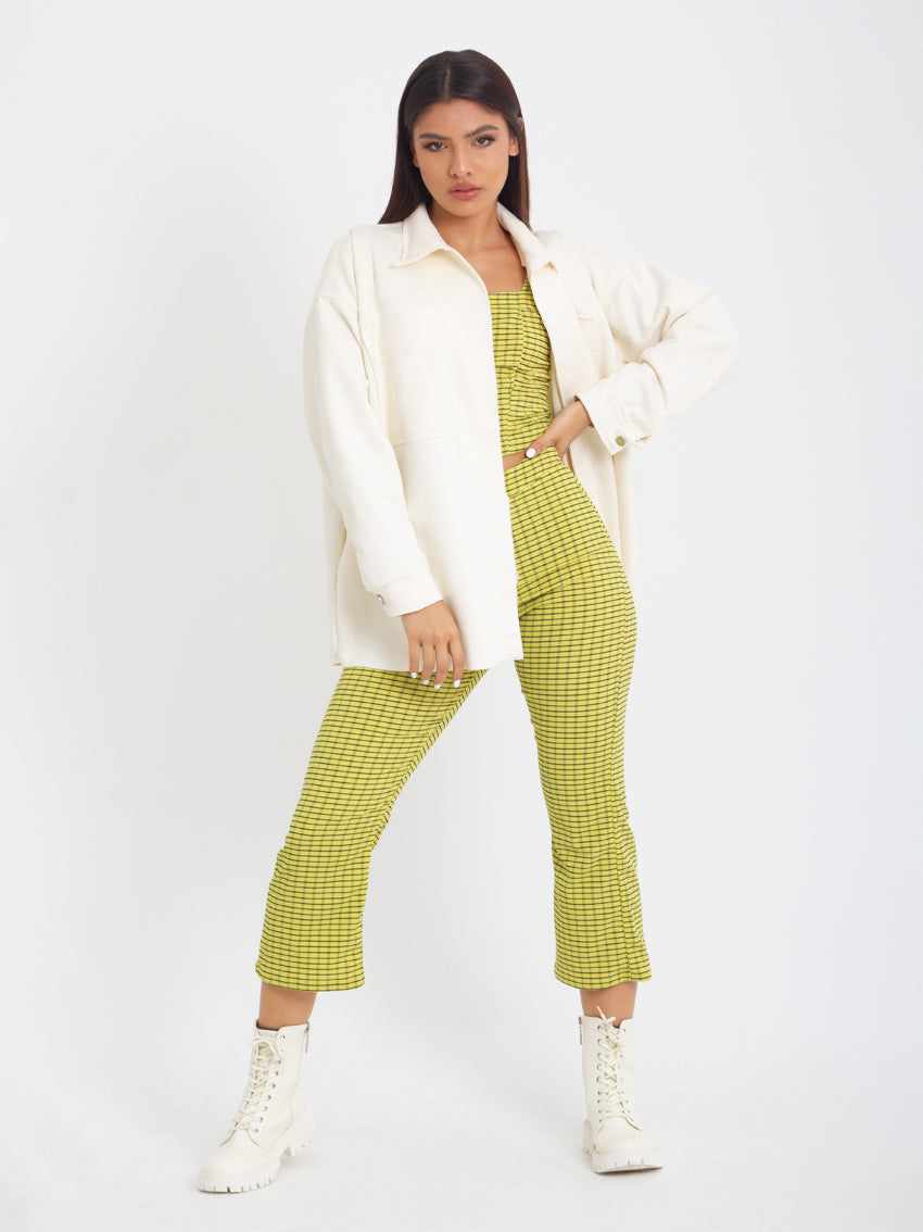 PANTALON BOTA FLARE RASMUS KAKI