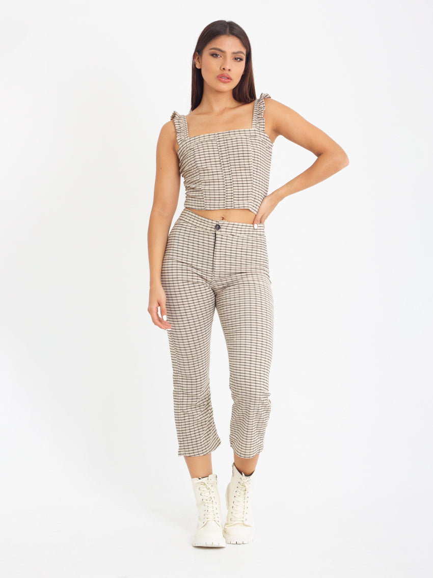 PANTALON BOTA FLARE RASMUS KAKI