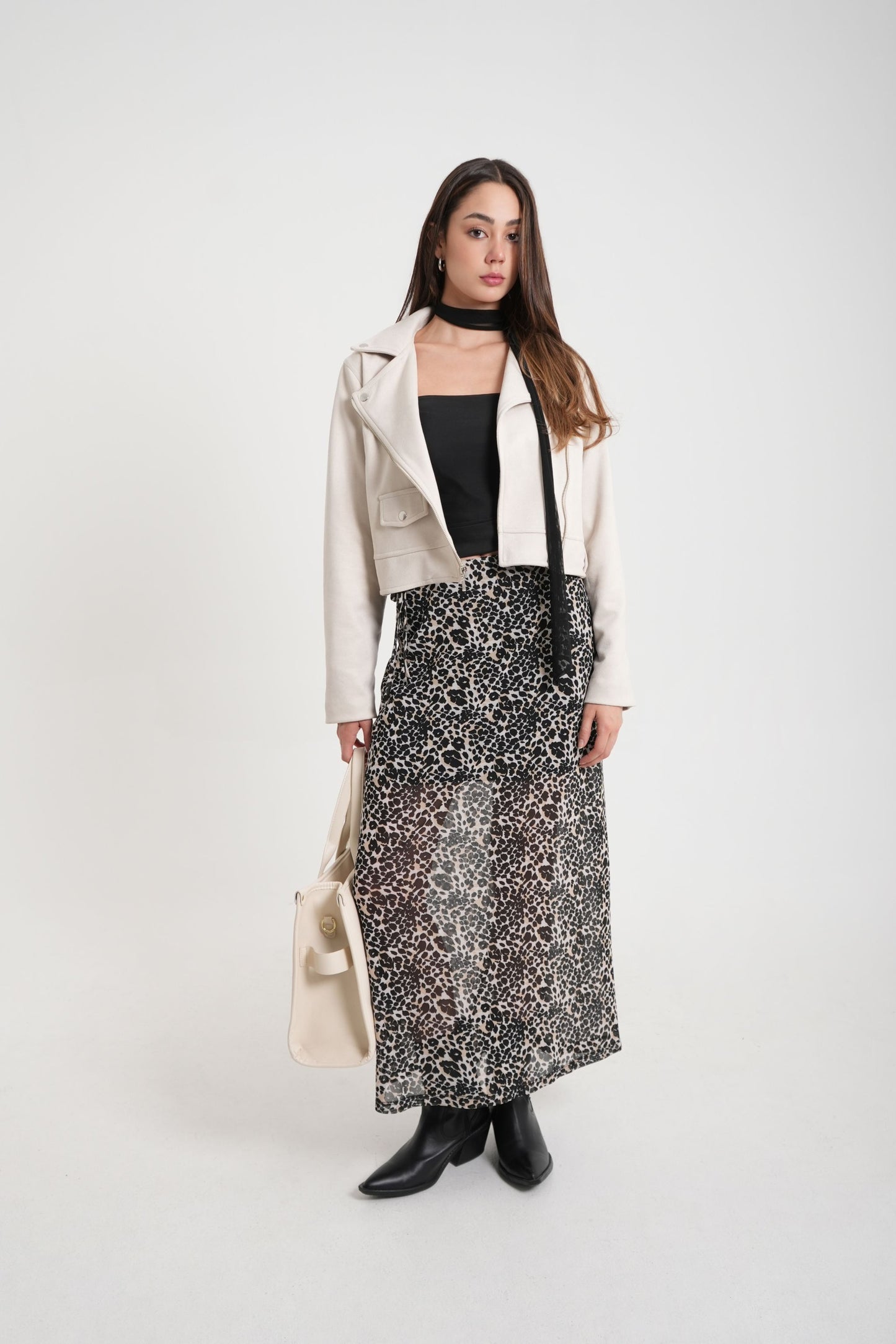 FALDA MIDI CUT OUT 7336
