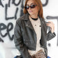 24 CHAQUETA BIKER EFECTO PIEL DESGASTADO