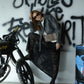 24 CHAQUETA BIKER EFECTO PIEL DESGASTADO