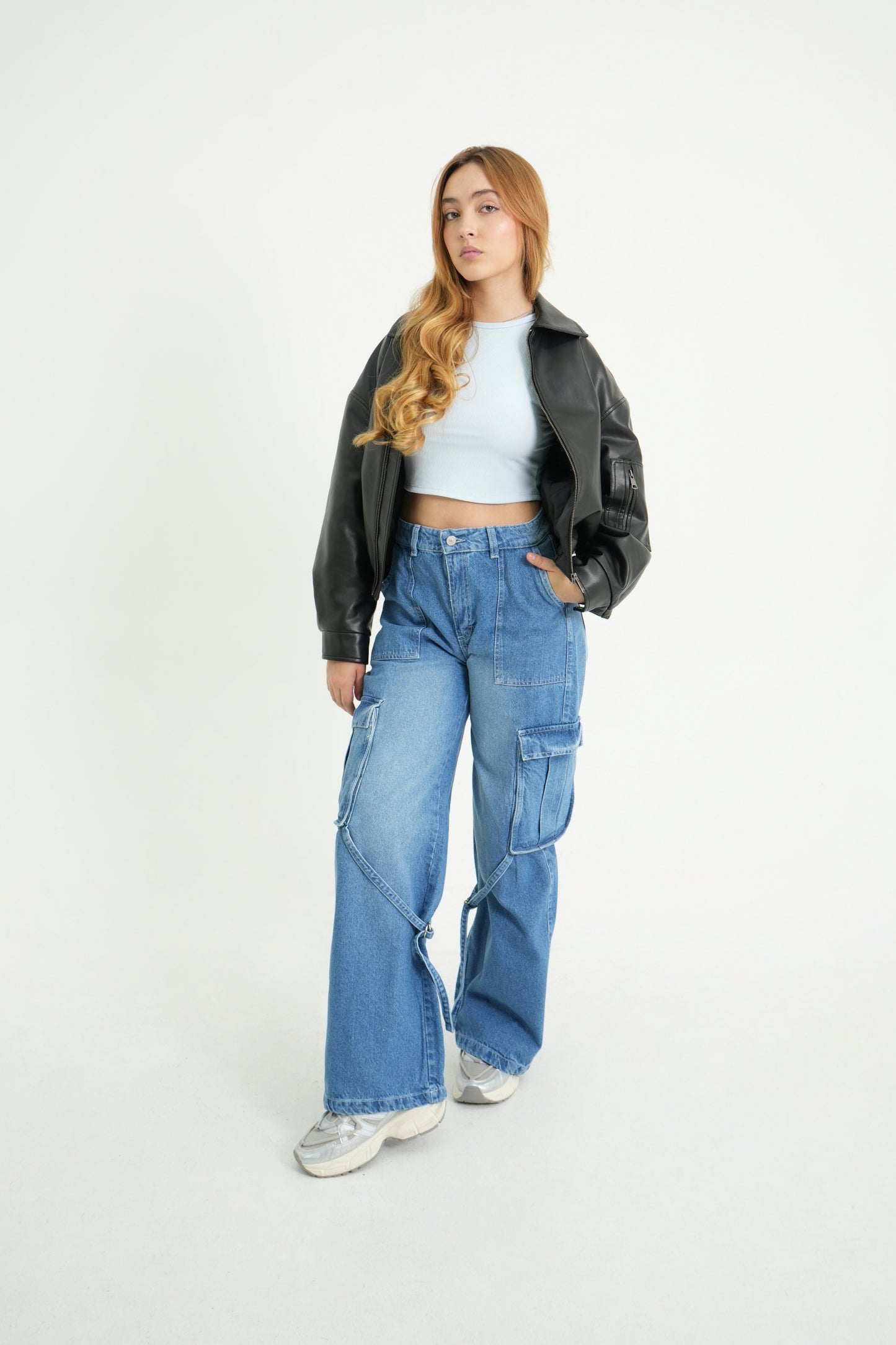 24 CHAQUETA BOMBER EFECTO PIEL DIMAS ONE