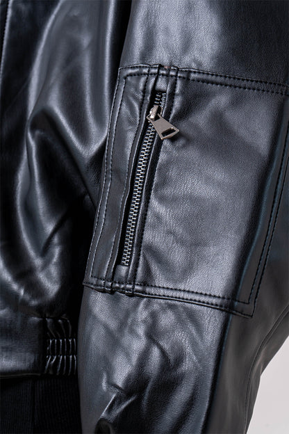 24 CHAQUETA BOMBER EFECTO PIEL DIMAS TWO