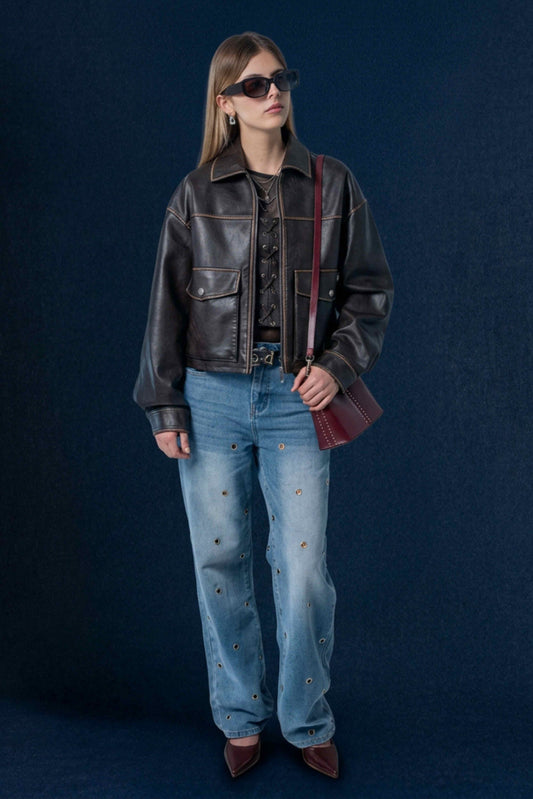 25 JEANS STRAIGHT OJALETES 7946