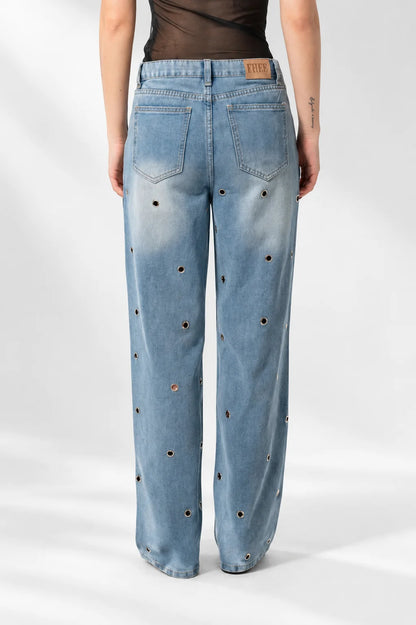 25 JEANS STRAIGHT OJALETES 7946