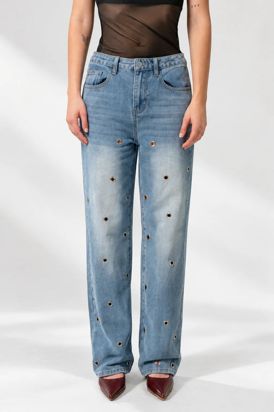 25 JEANS STRAIGHT OJALETES 7946