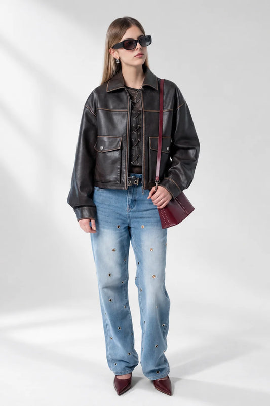 25 JEANS STRAIGHT OJALETES 7946