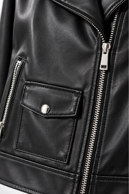 26 CHAQUETA BIKER EFECTO PIEL 8761
