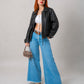 26 CHAQUETA CONTRASTE EFECTO PIEL 8762.
