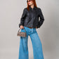 26 CHAQUETA CONTRASTE EFECTO PIEL 8762.