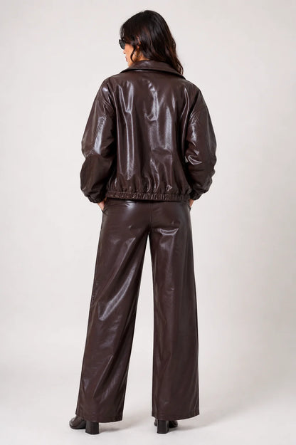 26 CHAQUETA CREMALLERA EFECTO PIEL 8758