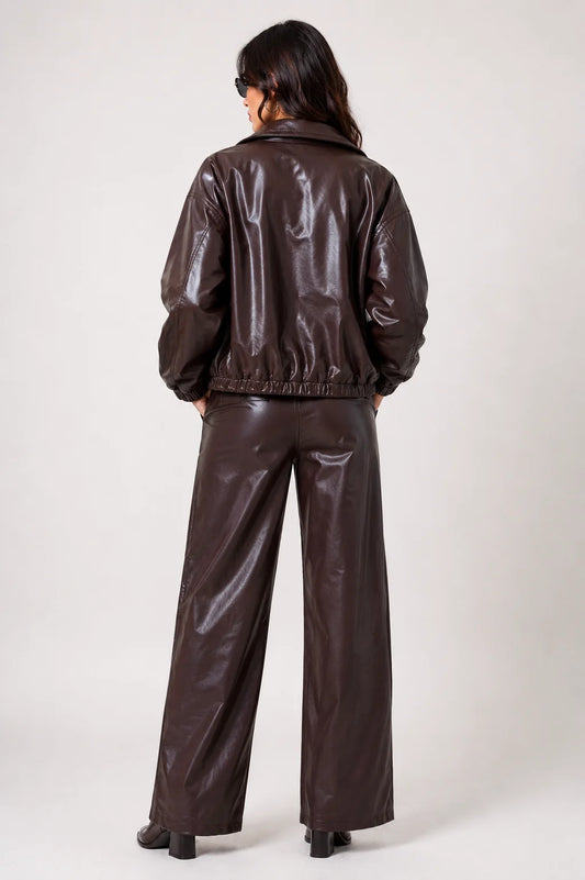 26 CHAQUETA CREMALLERA EFECTO PIEL 8758